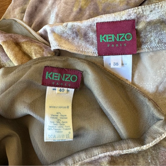 Vintage 90s Kenzo Velvet Cowl Neck Top and Low Rise Pants Matching Set - Picture 14 of 15